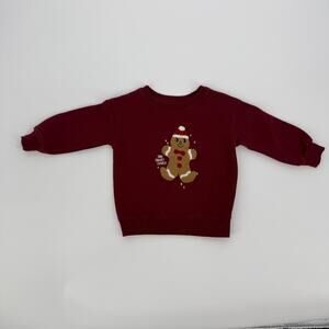 Cat & Jack Gingerbread Christmas Sweatshirt SZ 2T